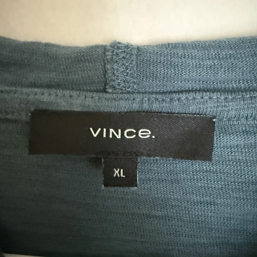 Vince Men's 100% Cotton Pullover Hoodie Sweatshirt Navy Blue • XL